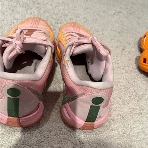 Nike Kids Pink and Yellow Sneakers